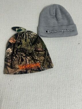 Champion Gray Kids Beanie with Embroidered Logo